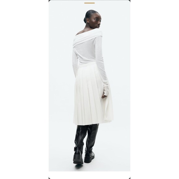 Zara pleated midi skirt - Picture 5 of 10